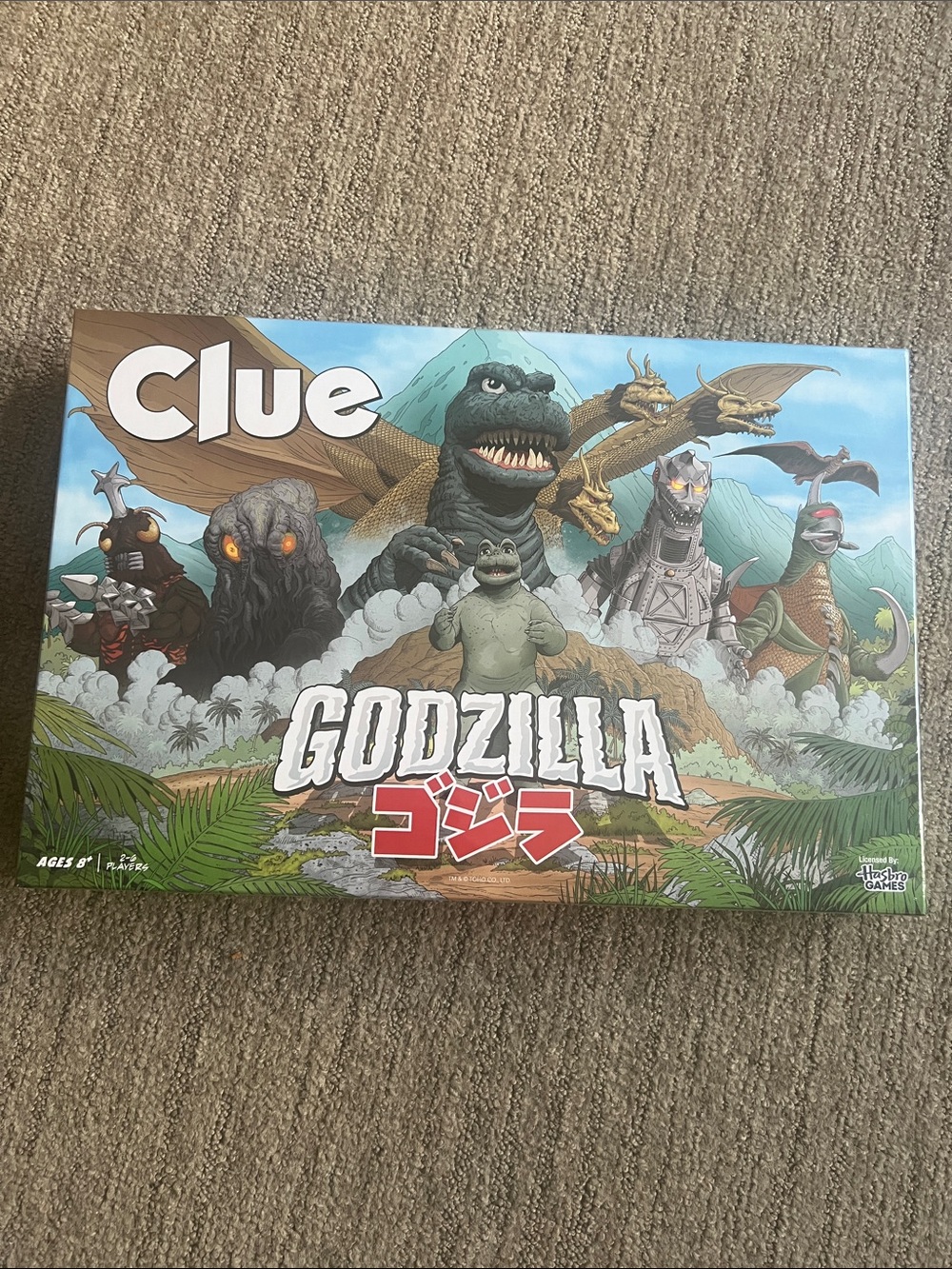 Hasbro Clue Godzilla Board Game - Green, Blue, Brown